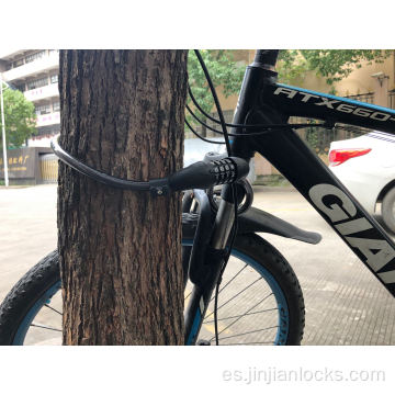 4 dígitos Combinación de cable Ebike Lock Bicycle